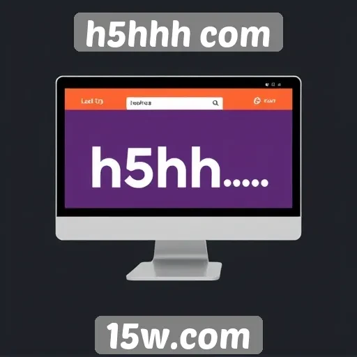 Análise da interface do usuário no site h5hhh com